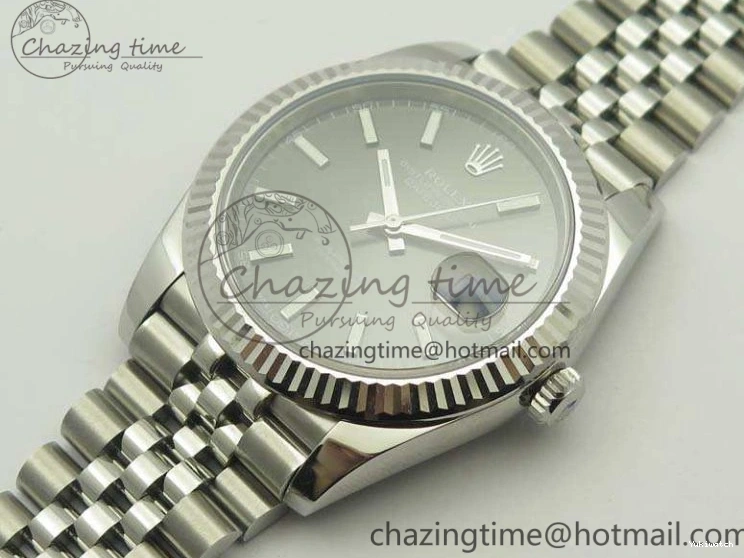 Jubilee New Best Version Stick Markers REF Gray 1:1 Edition Bracelet DateJust Dial SS 126334 A3235 On 0807